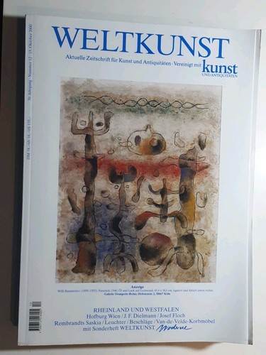 Weltkunst heft lxx - heft, 12,