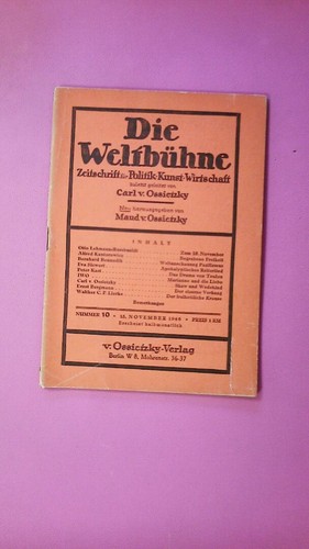 261285 die weltbühne nummer - weltbÜhne,