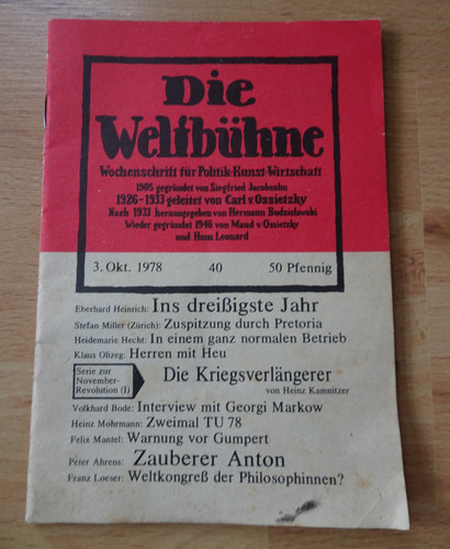 Die weltbühne - die,