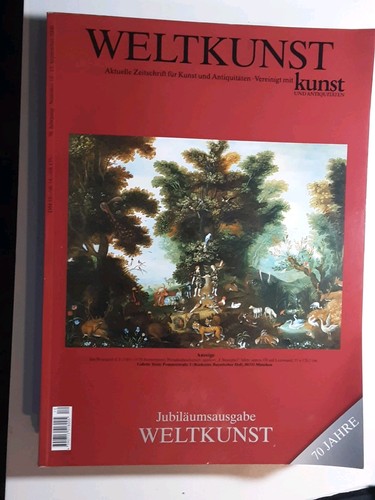 Weltkunst heft lxx - weltkunst, 10,