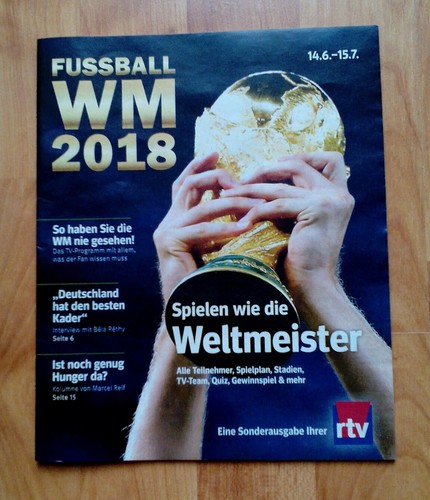 Zeitschrift fußball 2018 - "fußball, wm